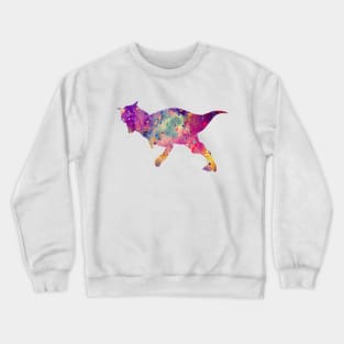 Carnotaurus Dinosaur Watercolor Art Crewneck Sweatshirt